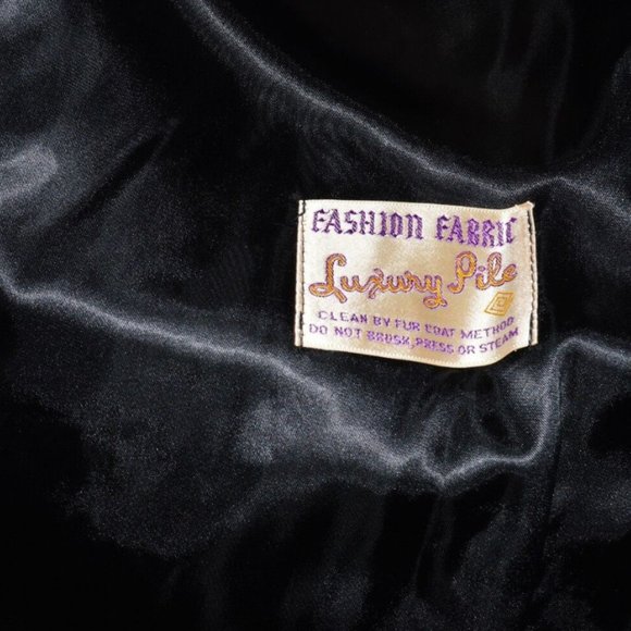 LUXURY PILE VINTAGE SZ M MEDIUM KARAKUL LAMB FUR MINK COLLAR SHORT COAT JACKET - Picture 8 of 8